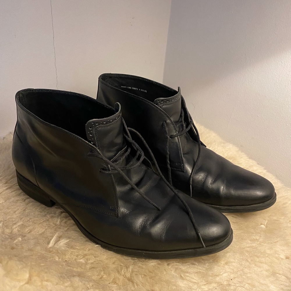Cole Haan Men's Grand Black Leather Ankle Boots C20271 K d15 US 13
